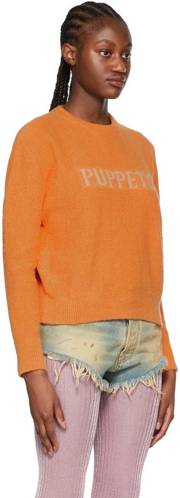Puppets and Puppets Orange Organic Cotton Sweater 4