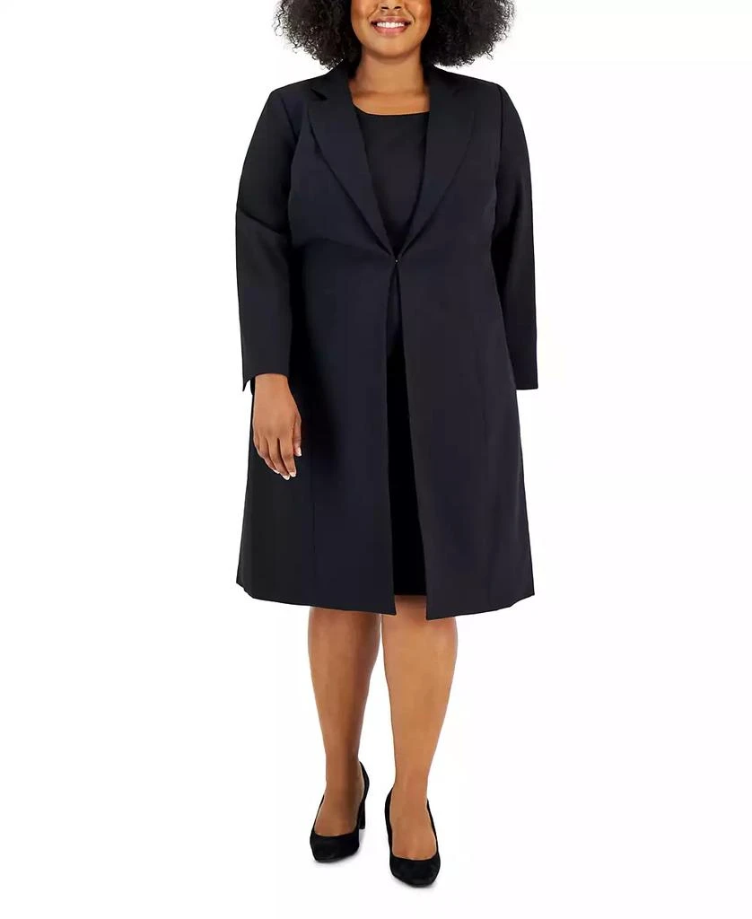Le Suit Plus Size Topper Jacket & Sheath Dress Suit 1