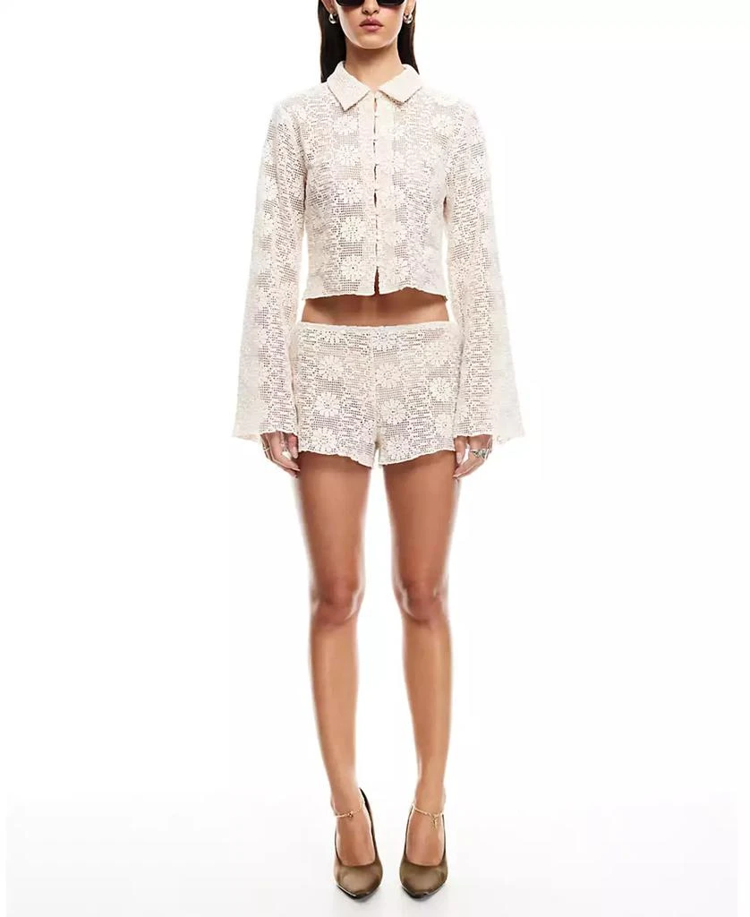 Lioness Women's Cotton Lace Babydoll Top 3