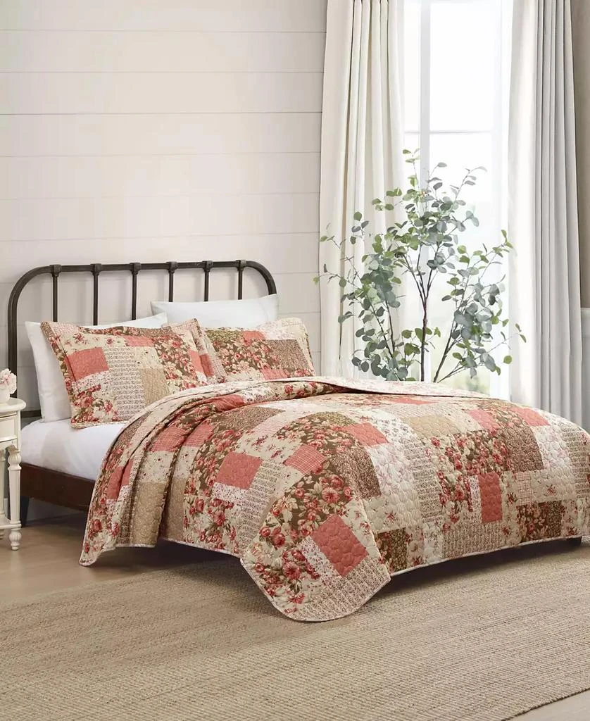 Laura Ashley Harrietta Patchwork Reversible 3-Pc. Quilt Set 2