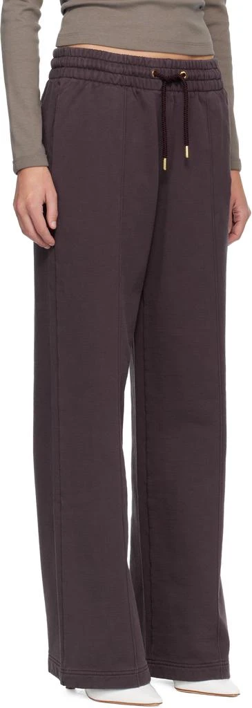 Casablanca Purple Dragonfly Floral Open Hem Sweatpants 2