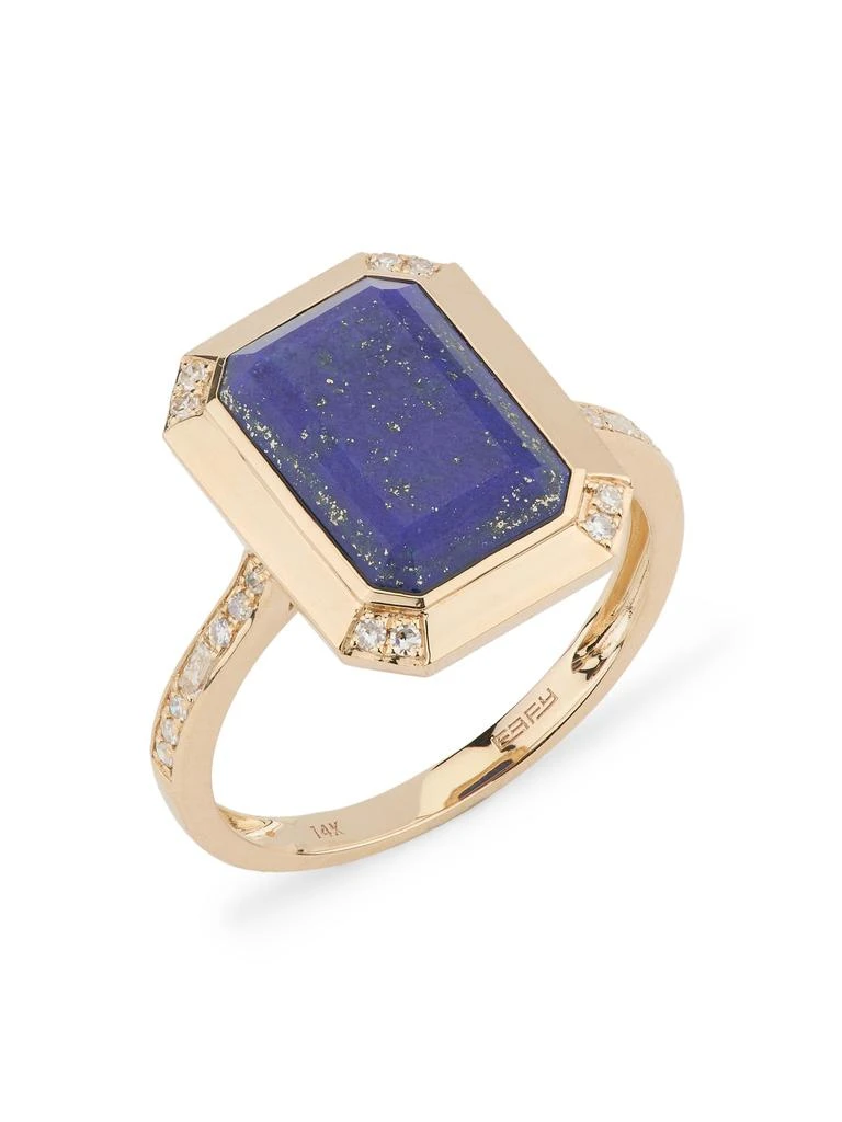Effy 14K Yellow Gold, Lapis
0.12 TCW Diamond Ring