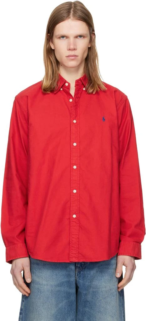 Ralph Lauren Red Garment-Dyed Oxford Shirt