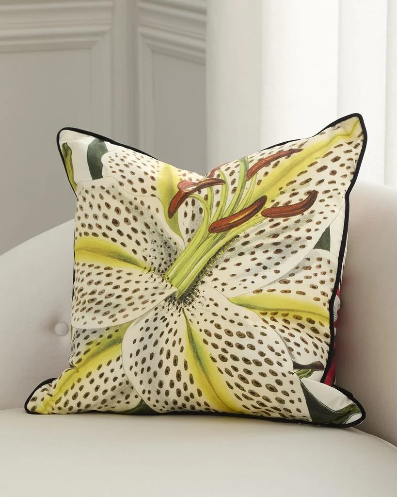 Christian Lacroix Flowered Decorative Pillow, 22" Square 3