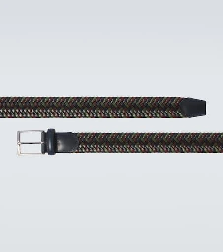 Rubinacci Woven leather belt 4