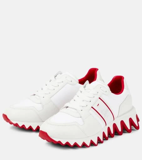 Christian Louboutin Nastroshark Donna leather and canvas sneakers 5