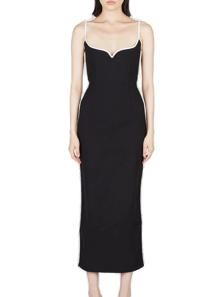 Paris Georgia Paris Georgia Heart Rear-Zipped Midi Dress 1