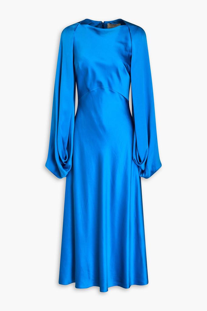 ROKSANDA Koda cape-effect silk-satin midi dress