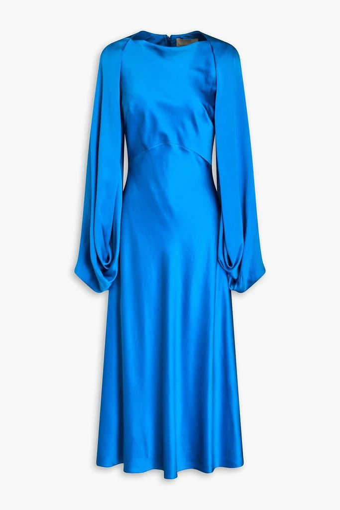 ROKSANDA Koda cape-effect silk-satin midi dress 1