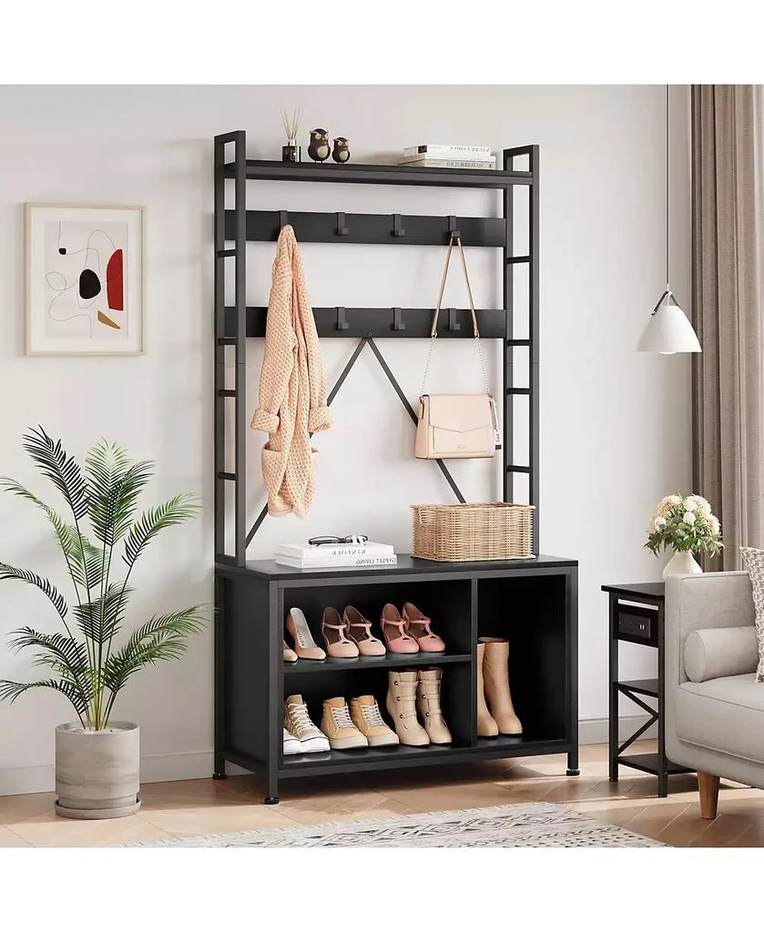 gaomon Freestanding Hall Tree with Coat Rack, Bench and Shoe Storage new arrivals