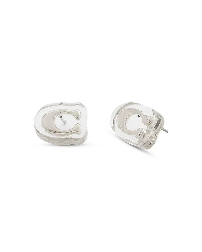 Coach Signature C Stud Earrings