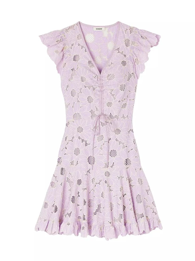Sandro Daisy Guipure Short Dress 1