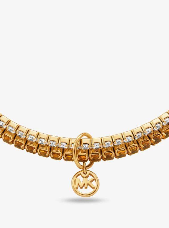 Michael Kors Precious Metal-Plated Brass Double Wrap Tennis Bracelet 2