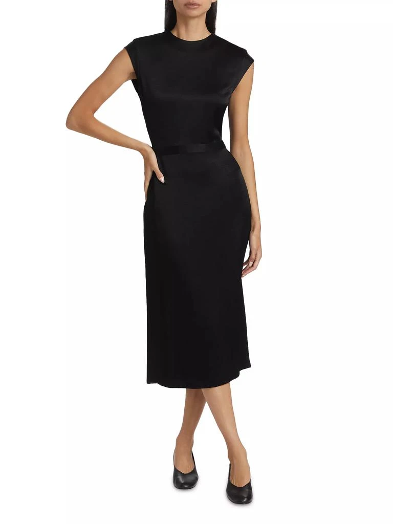 Derek Lam Cantini Cap-Sleeve Midi-Dress 3