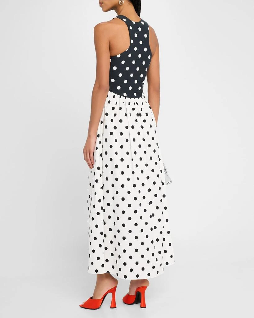 Rachel Antonoff Reese Sleeveless Polka Dot Maxi Dress 3