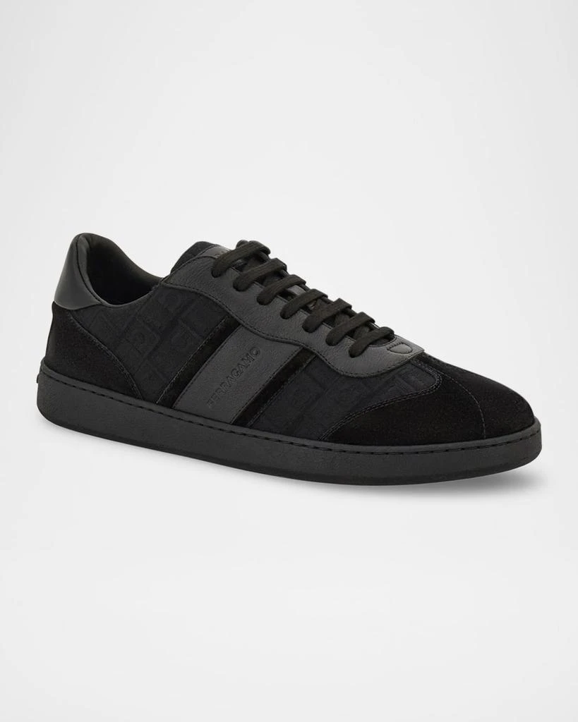 Salvatore Ferragamo Men's Achille Jacquard Sneakers 2