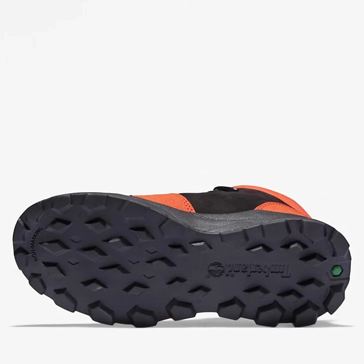 Timberland Brooklyn Lace-Up Trainer for Junior in Black/Orange 3