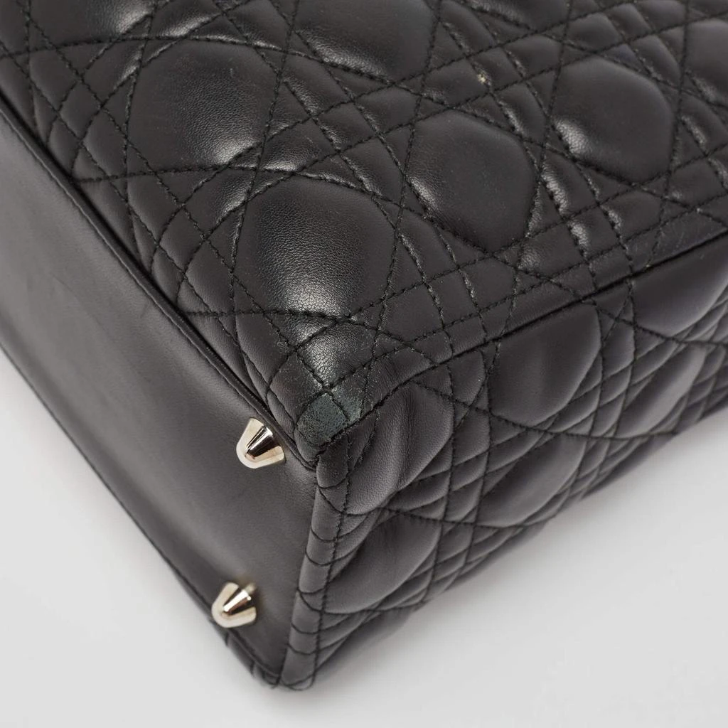Dior Dior Black Cannage Leather Large Lady Dior Tote 16