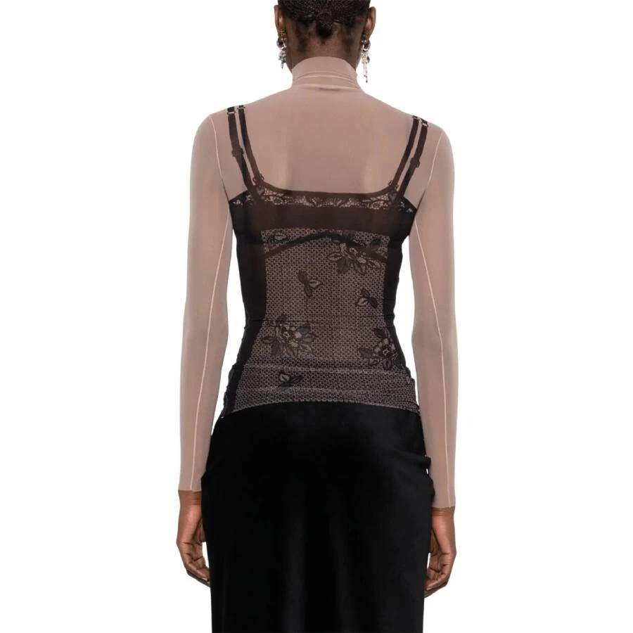 Balenciaga Womens  Trompe L
Oeil Lingerie Top 3