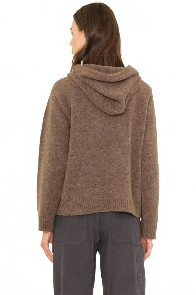 XIRENA Kayla Hooded Sweater In Taupe 2