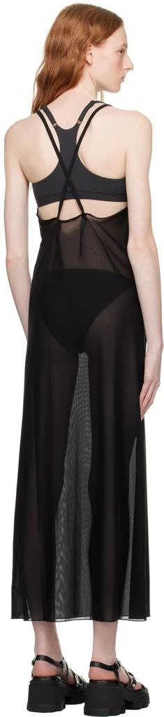 GANNI Black Semi-Sheer Maxi Dress 3