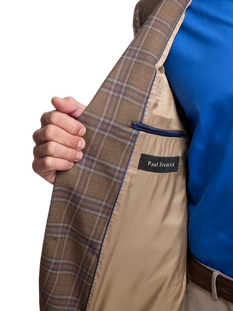 Paul Fredrick Wool Windowpane Single Breasted Notch Lapel Sport Coat 5
