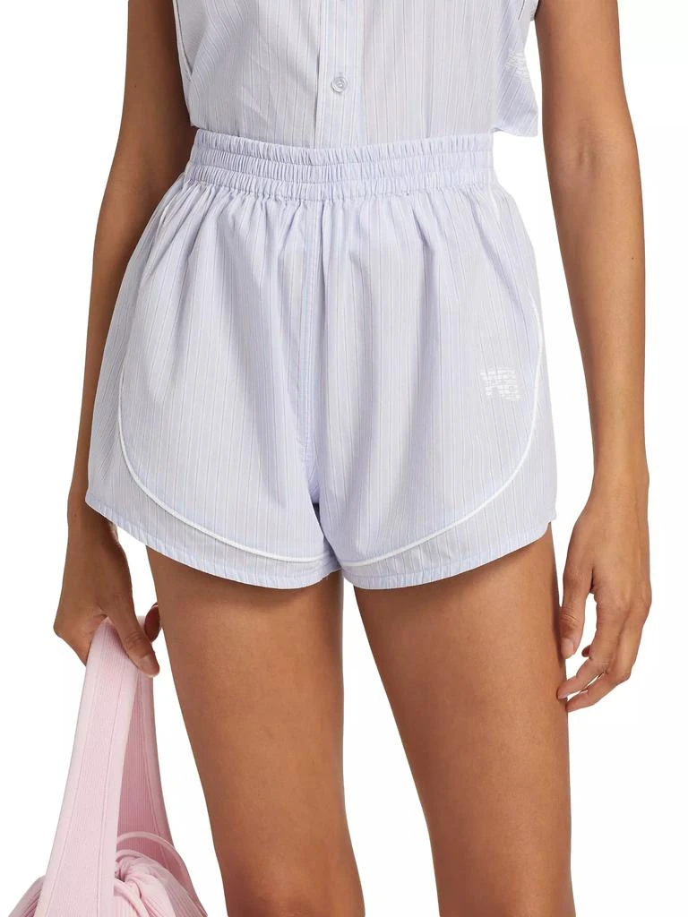Alexander Wang Piped Cotton Mini Track Shorts 3