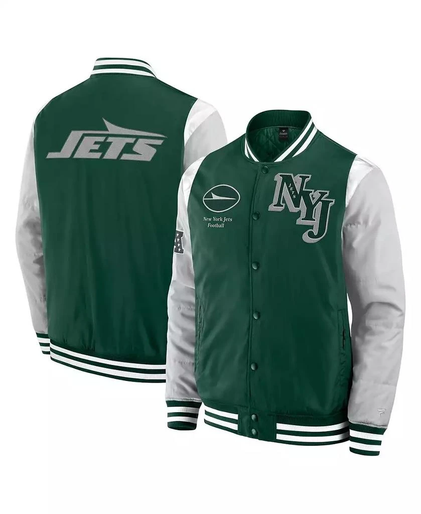 Fanatics Men
s and Women
s Green New York Jets Elements Elite Full-Snap Jacket