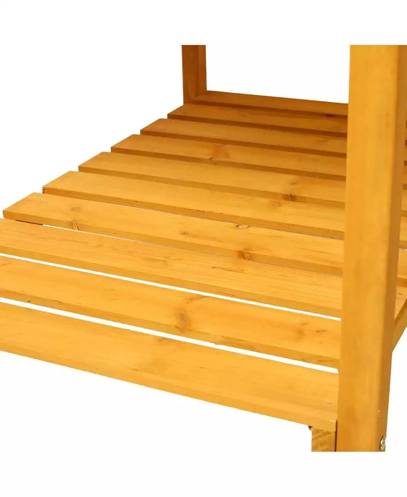 Streamdale Furniture 8-Pocket Mobile Herb
Veggie Planter with Storage 4