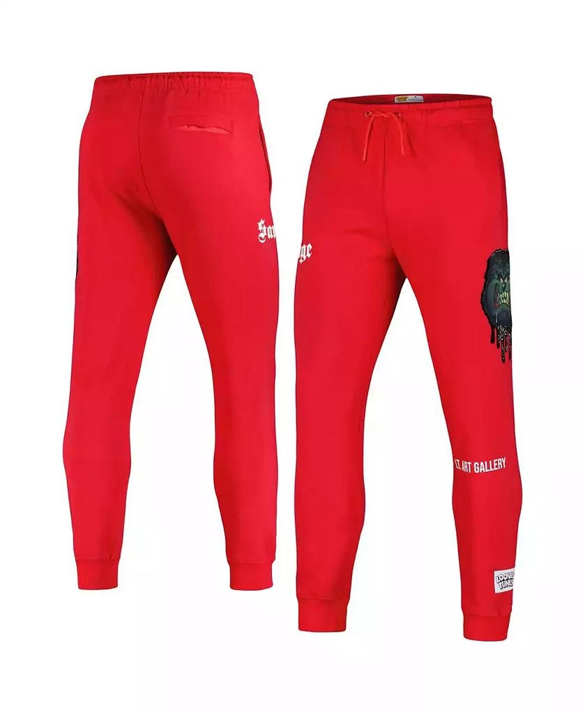 Freeze Max Men's Red Looney Tunes Taz Savage Jogger Pants 1