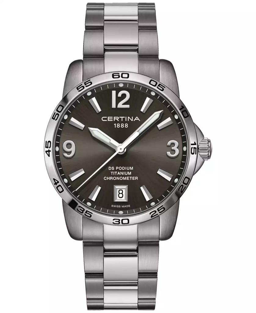 Certina Men's Swiss DS Podium Titanium Bracelet Watch 40mm