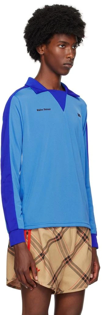 WALES BONNER Blue Home Jersey Polo 2
