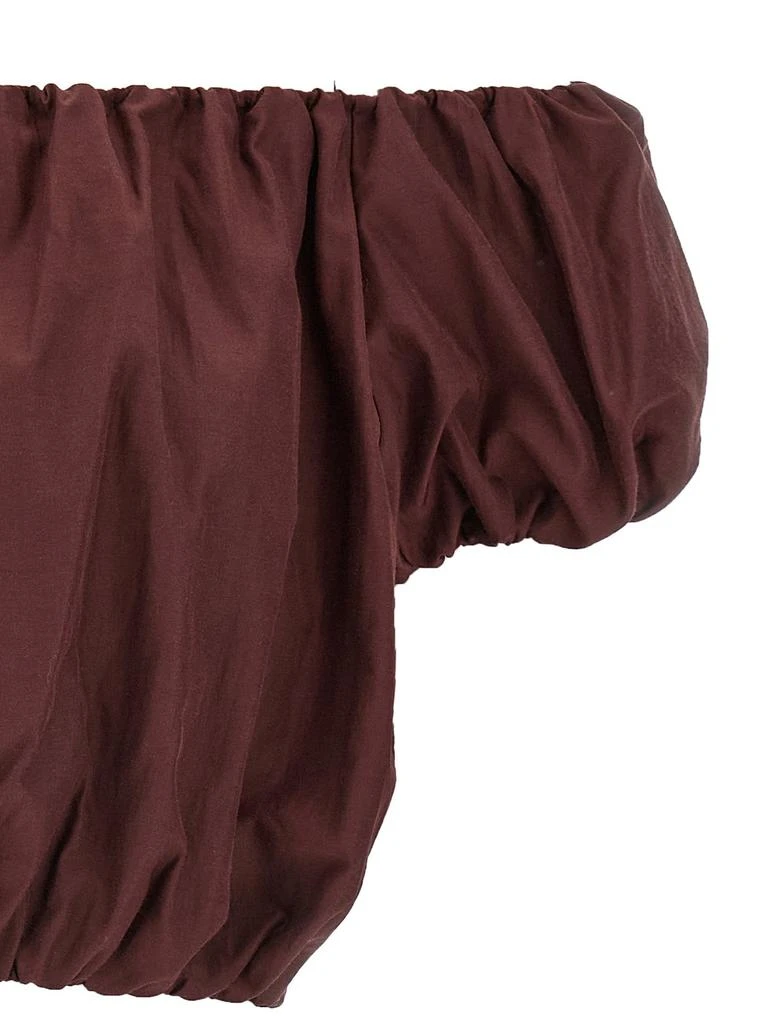 The Andamane The Andamane Ballon-Sleeved Cropped Top 3
