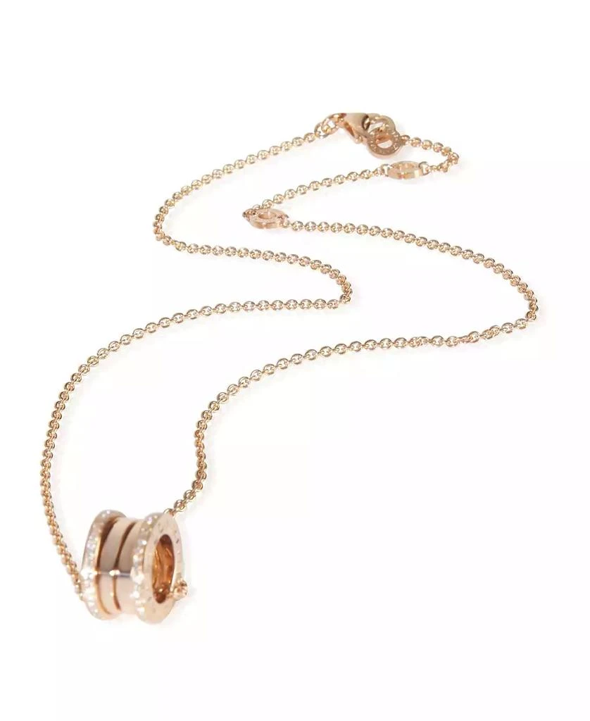 Pre-Owned Bvlgari Rose Gold Diamond B.zero1 Necklace 2