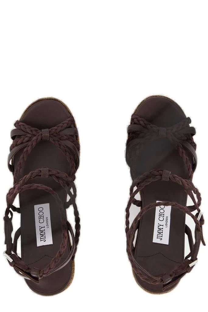 Jimmy Choo Jimmy Choo Nyra 100 Wedge Slingback Sandals 5