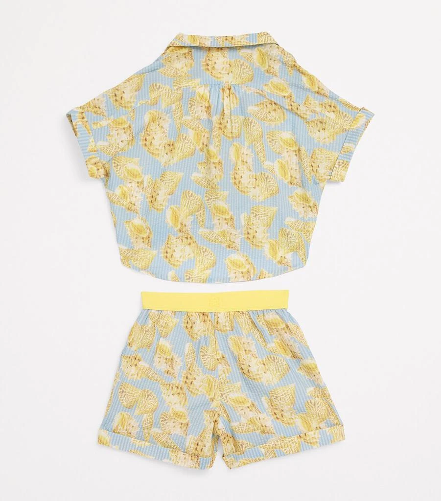 Givenchy Seashell Print Shirt and Shorts Set (4-12+ Years) 2