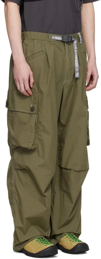 And Wander Khaki Gramicci Edition Military Wide Cargo Pants 2