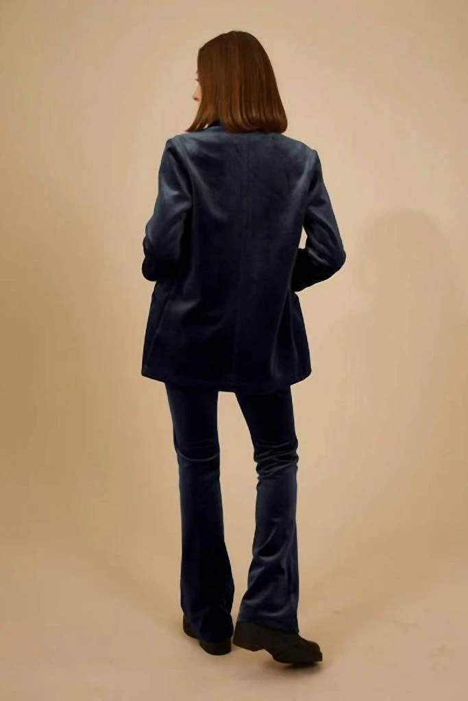 Traffic People Corrie Bratter Boyfriend Blazer In Navy 5