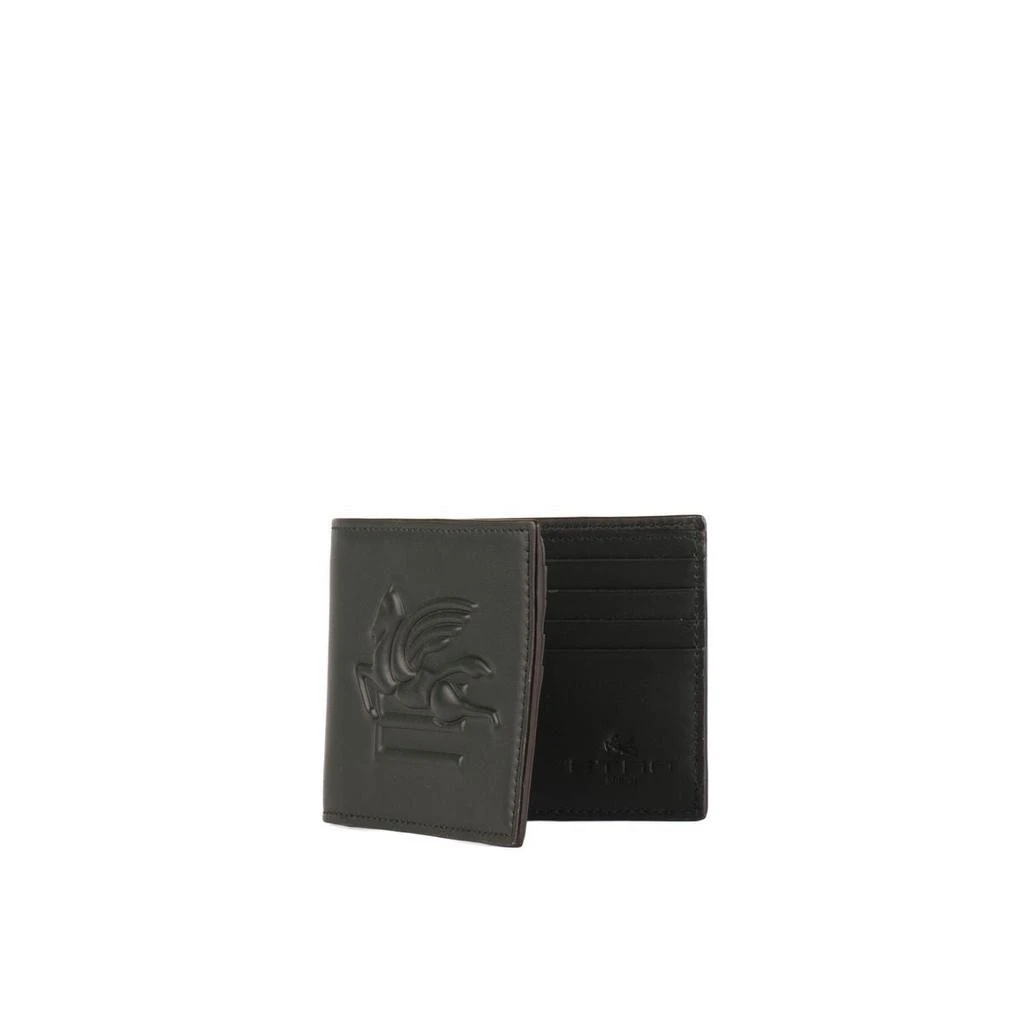 ETRO Etro Green Embossed Logo Wallet 1