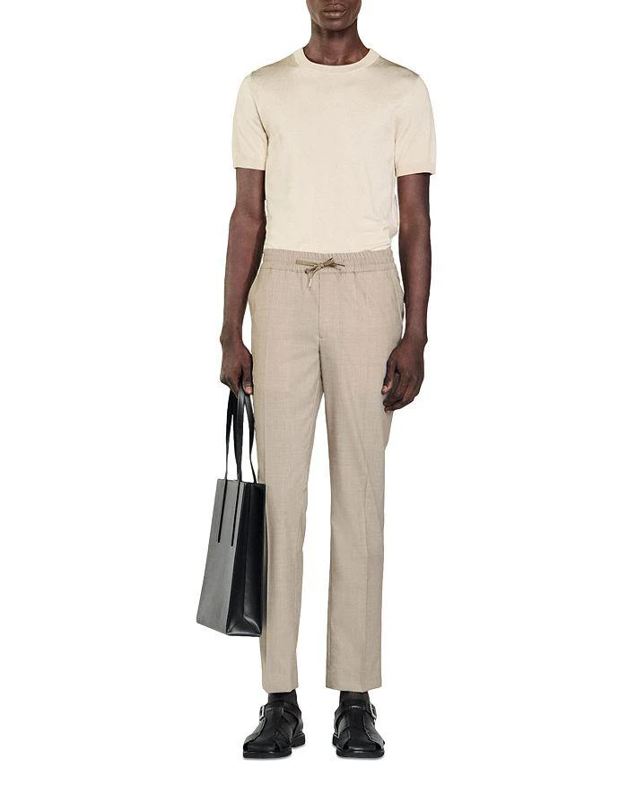 Sandro New Alpha Drawstring Straight Leg Pants 2
