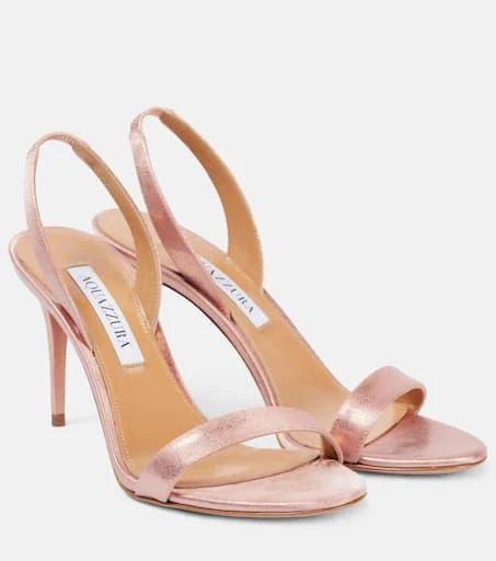 Aquazzura So Nude 85 leather sandals 1