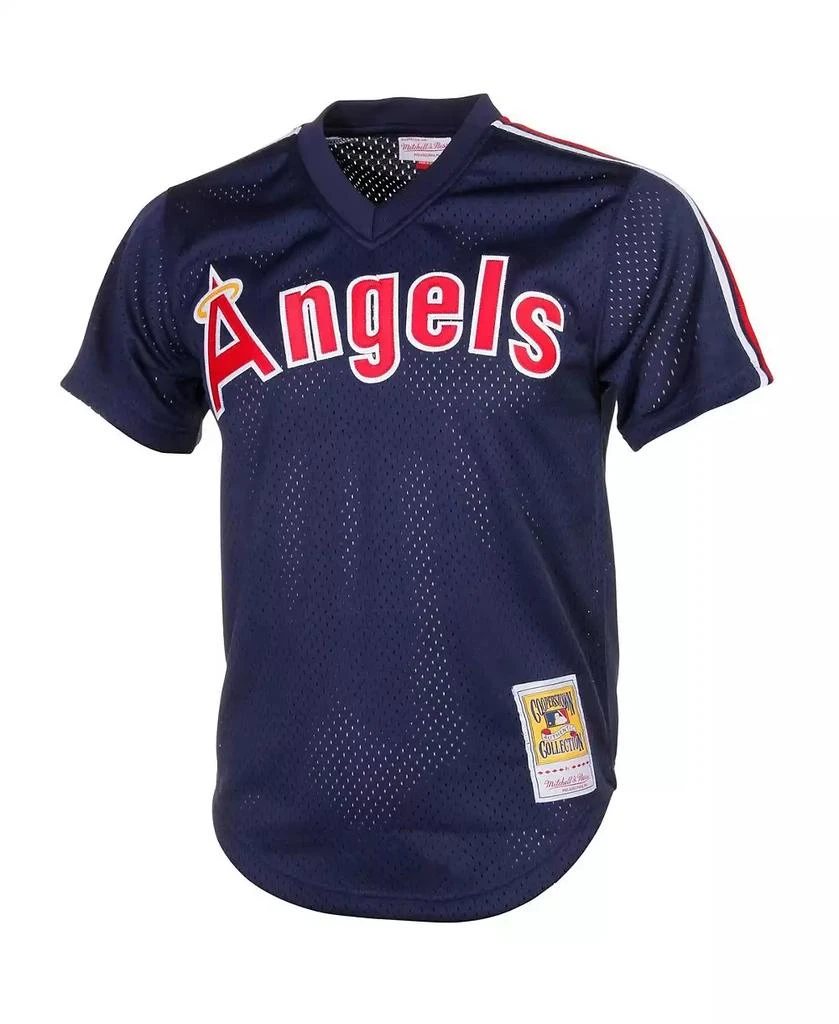 Mitchell & Ness Men's Reggie Jackson Navy California Angels Cooperstown Mesh Batting Practice Jersey 2