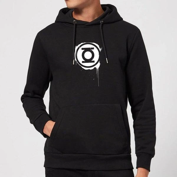 Original Hero Justice League Graffiti Green Lantern Hoodie - Black 1