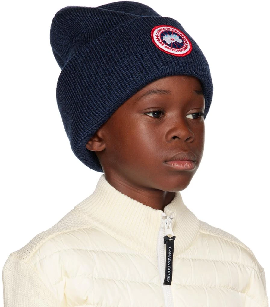Canada Goose Kids Navy Arctic Beanie 2