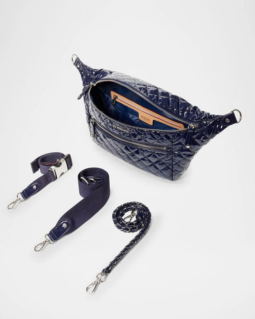 MZ Wallace Crosby Sling Patent Leather Belt Bag 4