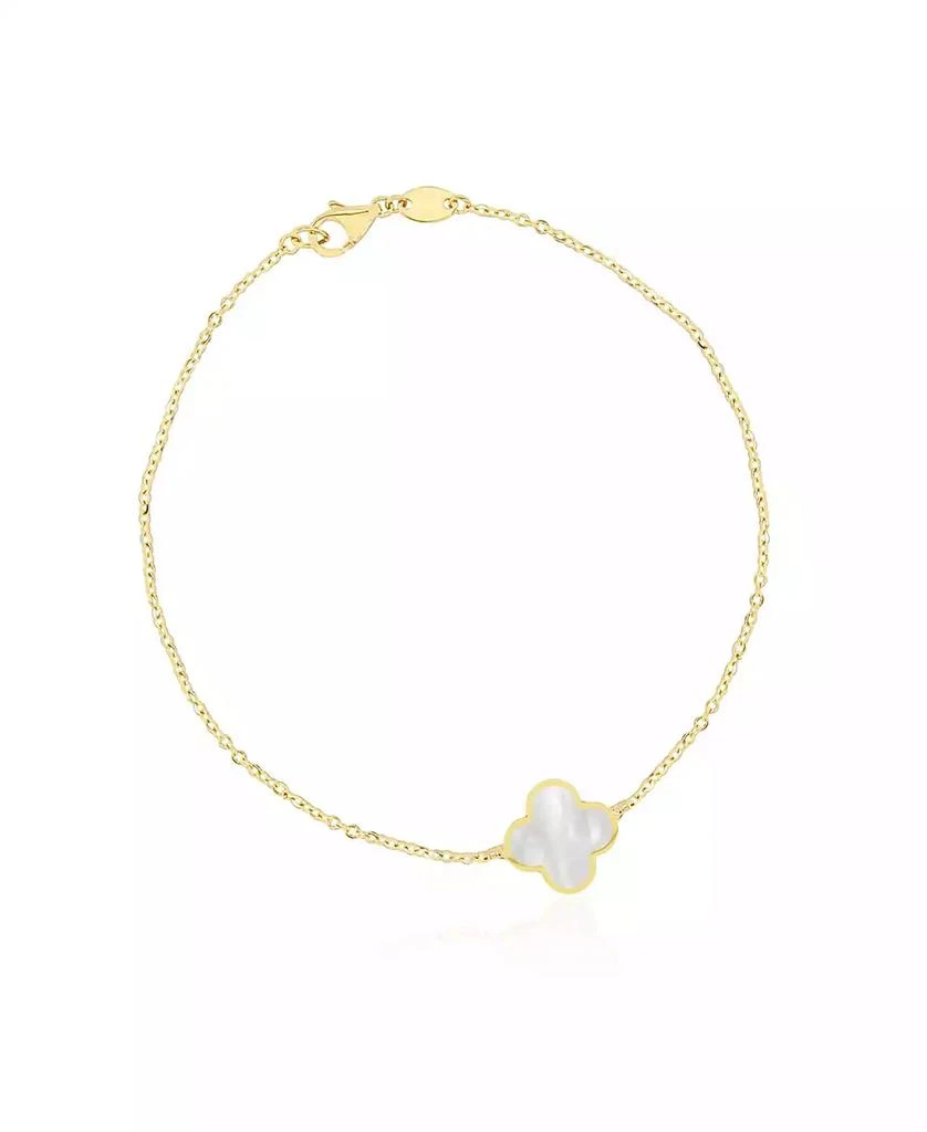 The Lovery Small Mother Single Clover Bracelet 14K Gold