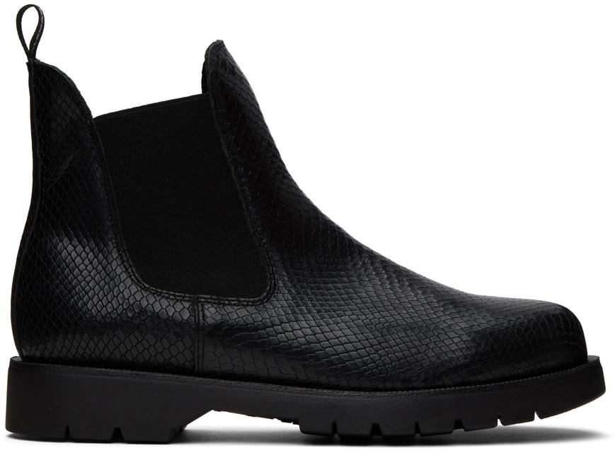 KLEMAN Black Tonnant Chelsea Boots