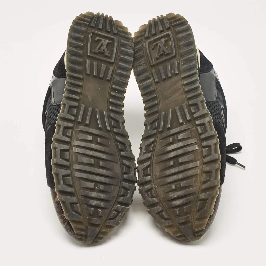 Louis Vuitton Louis Vuitton Brown Canvas and Suede Run Away Low Top Sneakers Size 37.5 6