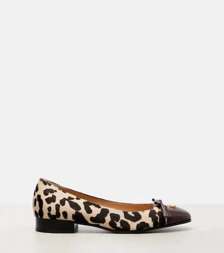 Valentino Valet Du Roi calf hair ballet flats 4