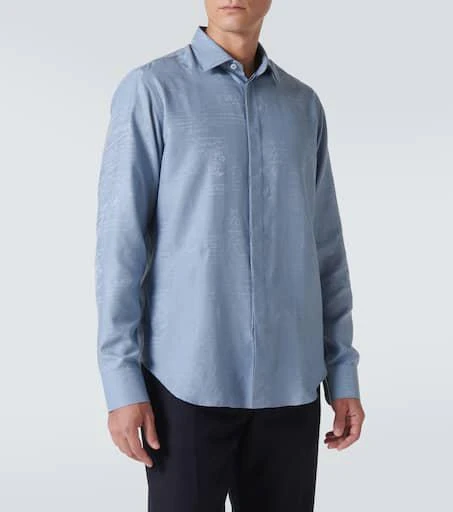 Berluti Scritto Andy silk and cotton shirt 3